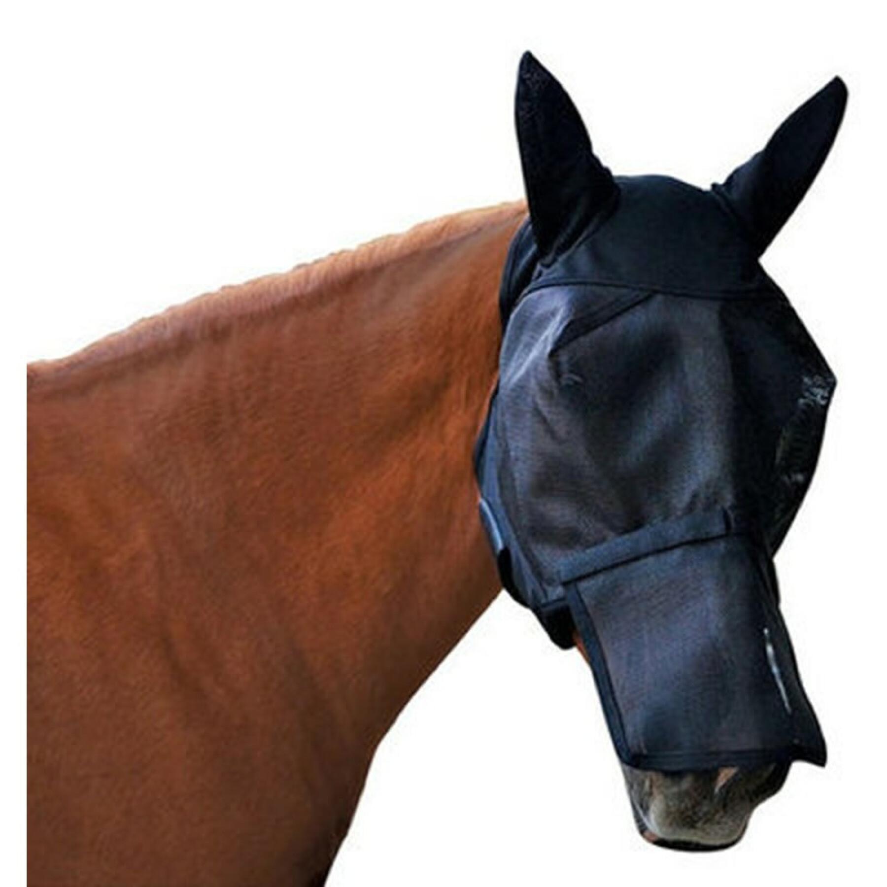 Máscara de mosca para cavalos com orelha e nariz removíveis Absorbine