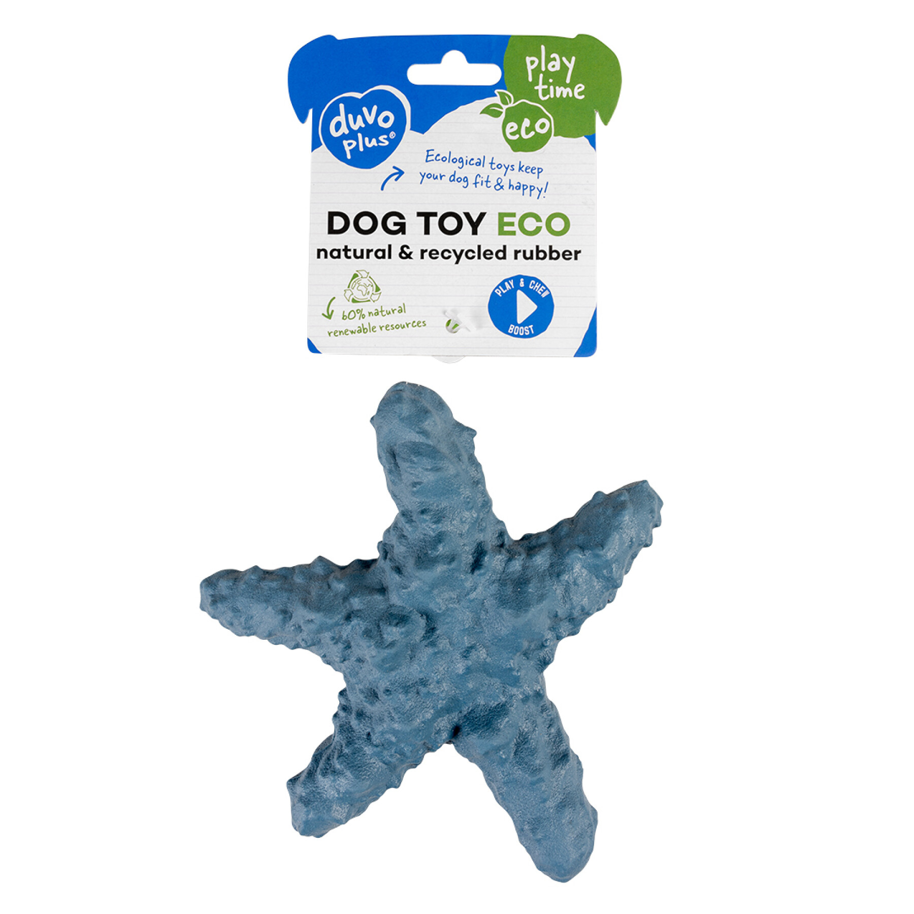 Brinquedo estrela-do-mar de borracha para cães Duvoplus Eco