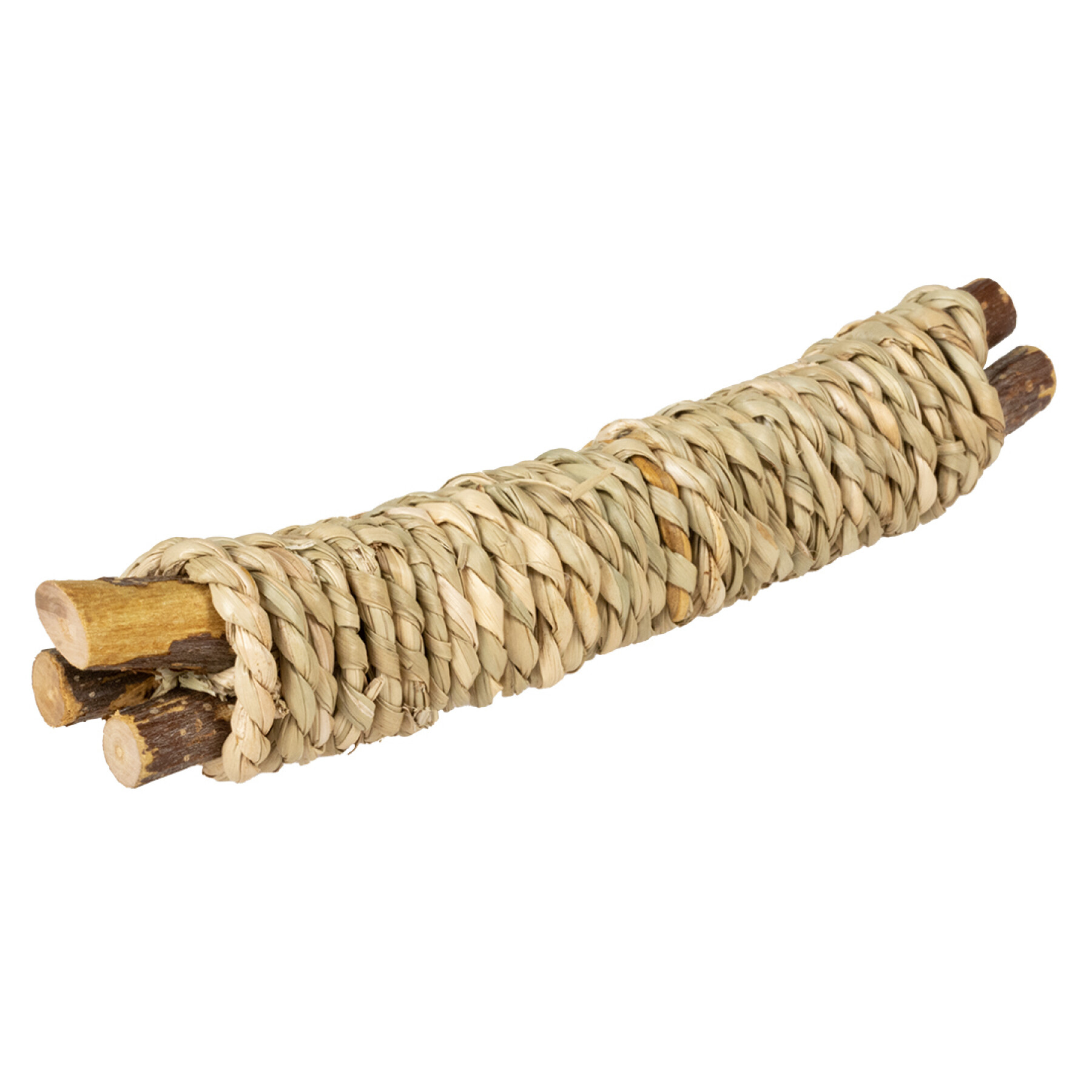 Brinquedo em pau de madeira para roedores com jacinto de água Duvoplus