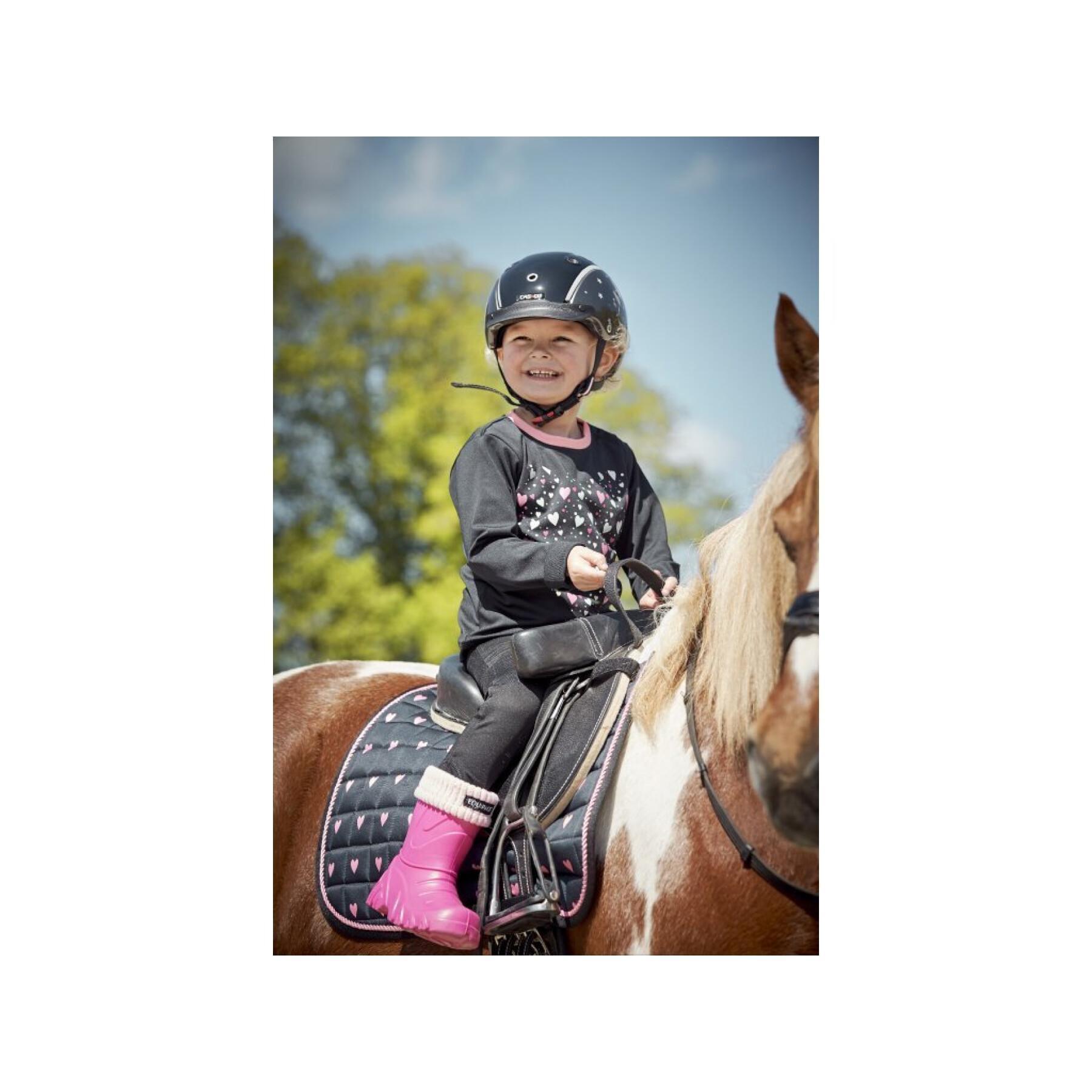 Legging de equitação full grip para rapariga Equipage Dai