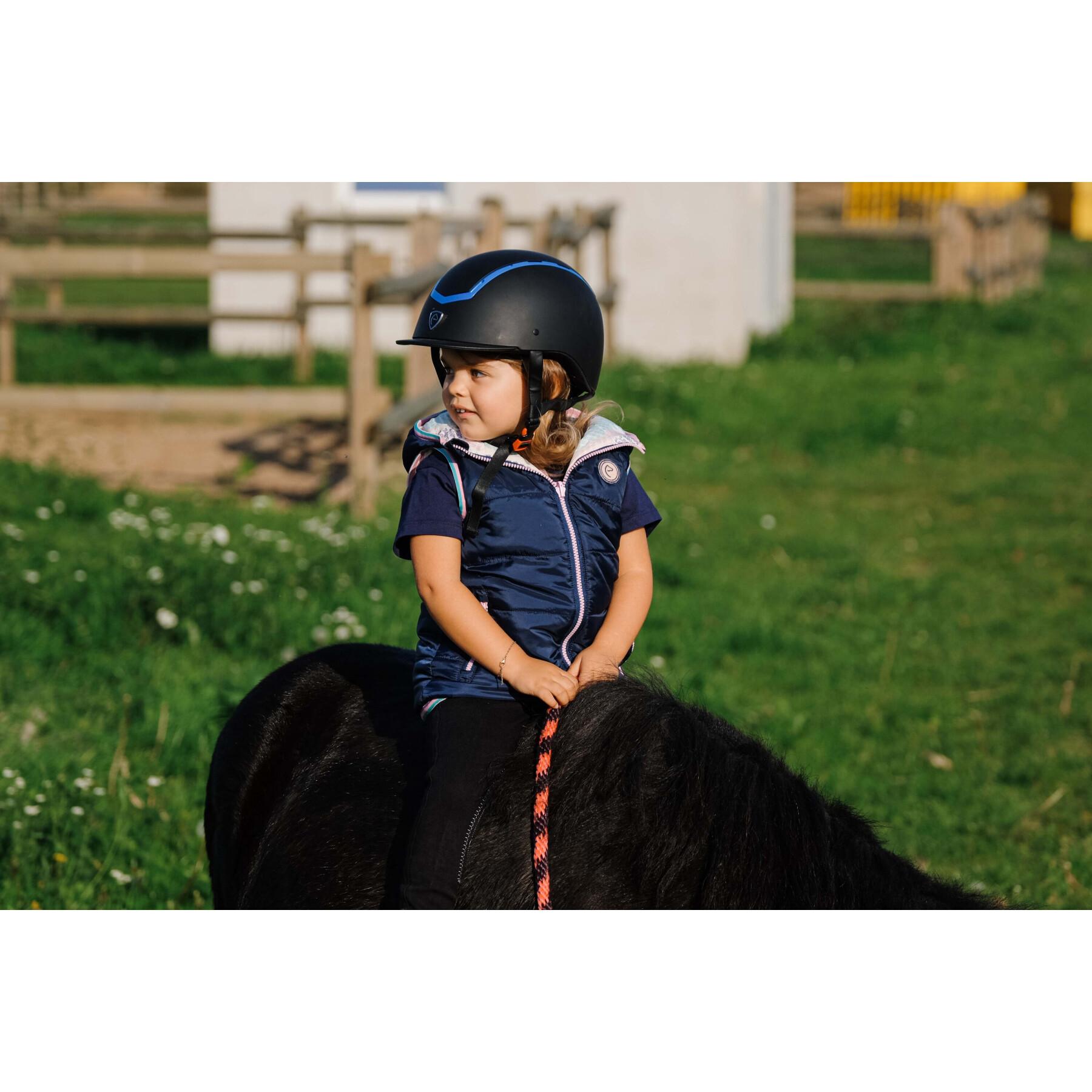 Casaco de equitação reversível sem mangas para crianças Equithème Mady