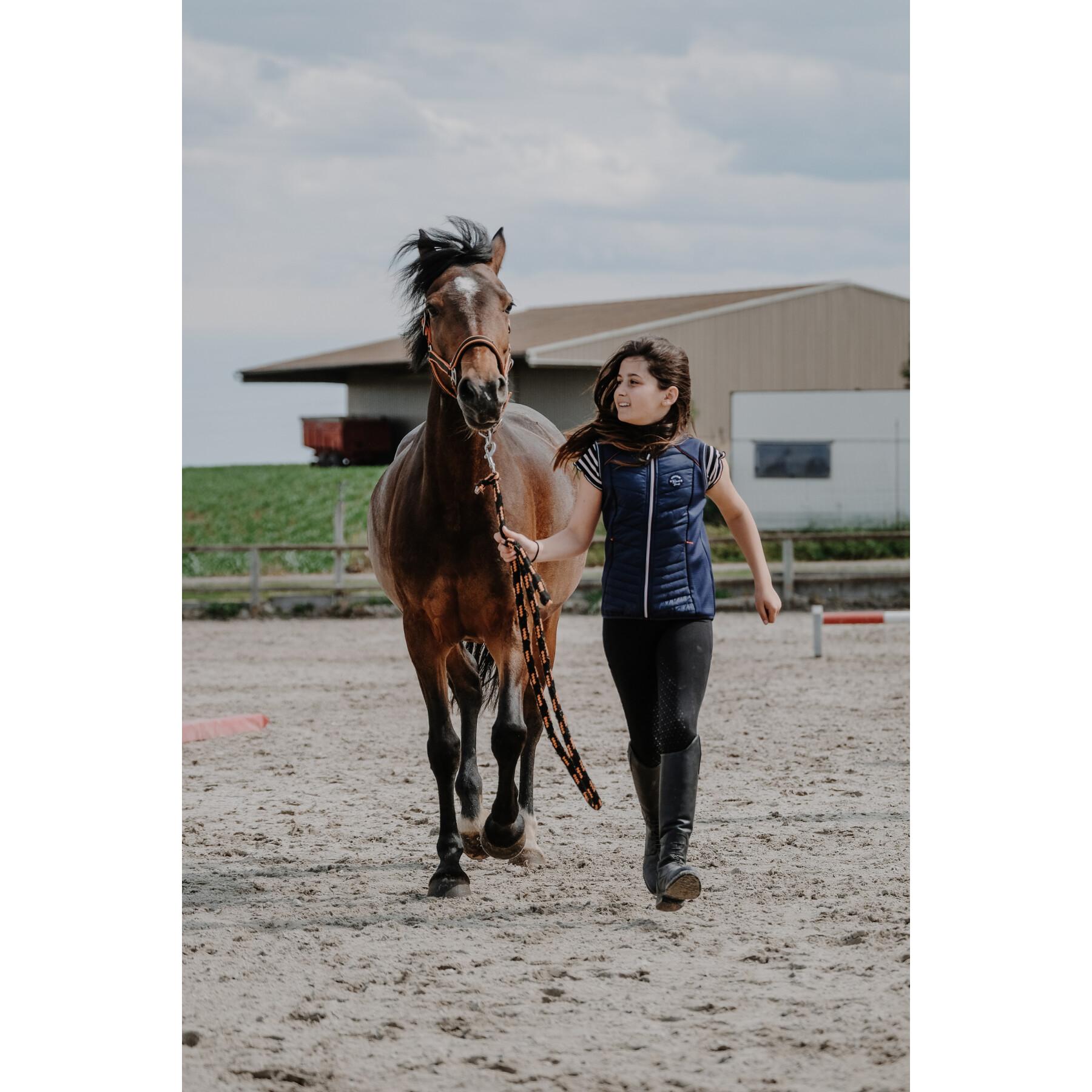 Colete de equitação híbrido para raparigas Equithème Luna