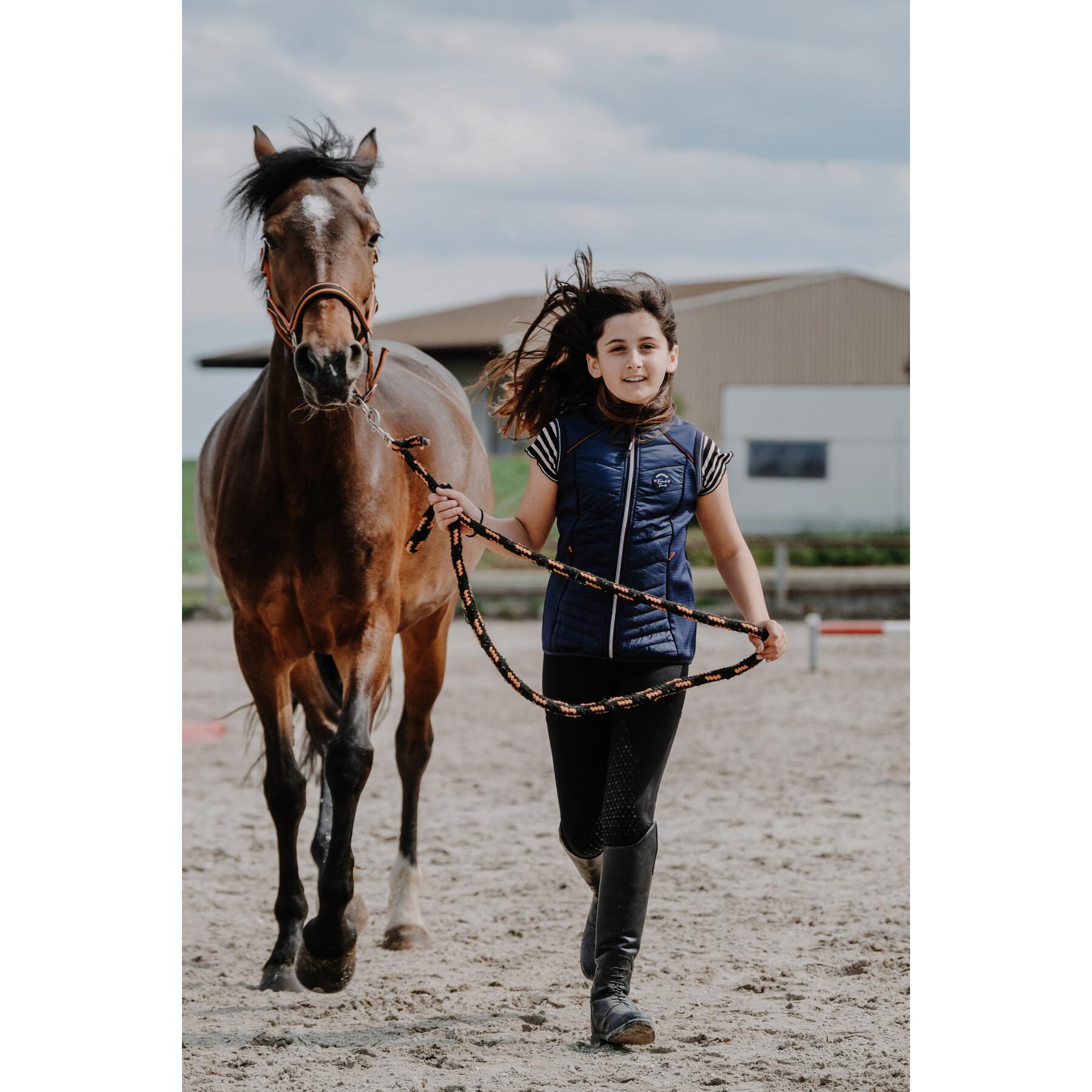 Colete de equitação híbrido para raparigas Equithème Luna
