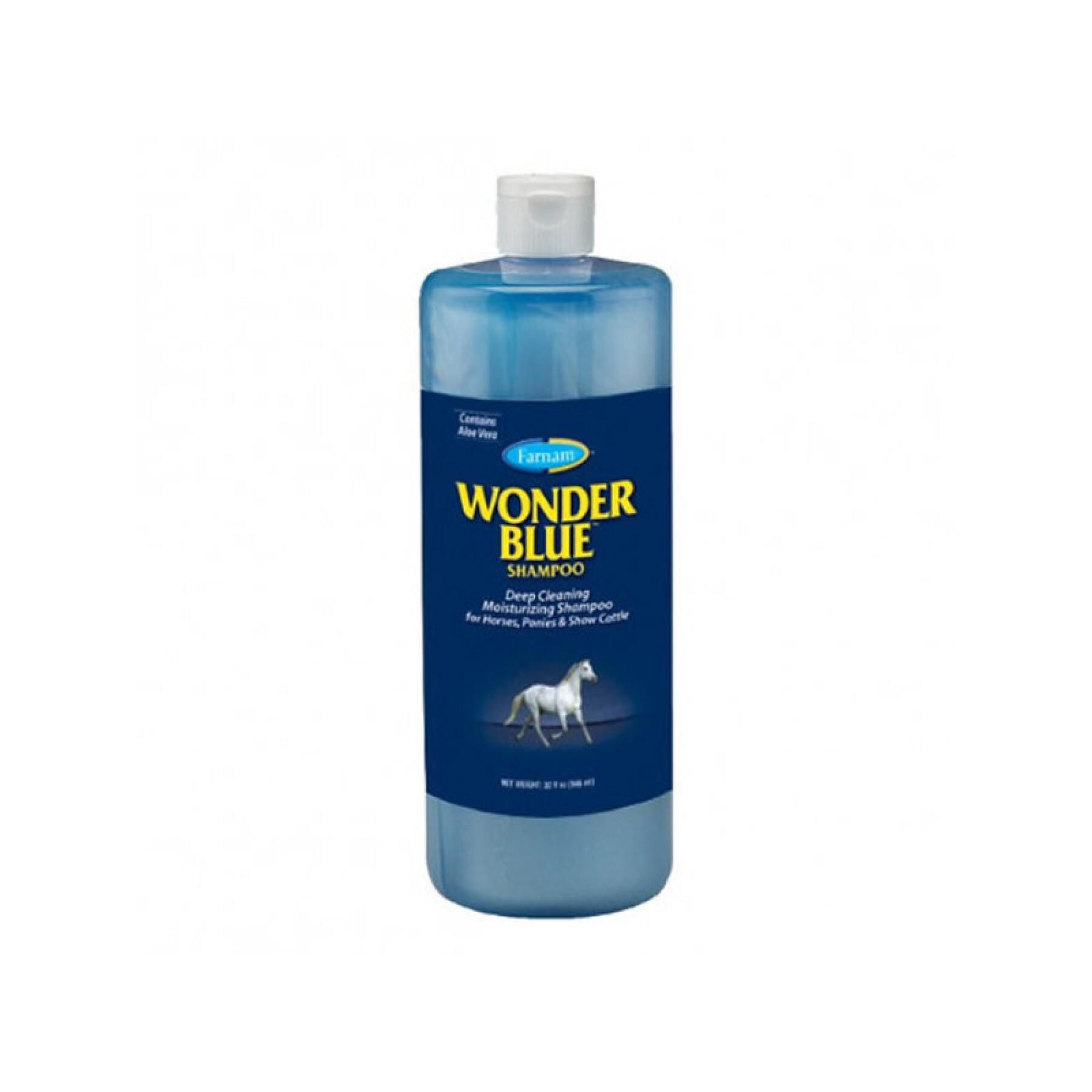 Champô para cavalos Farnam Wonder Blue 946 ml