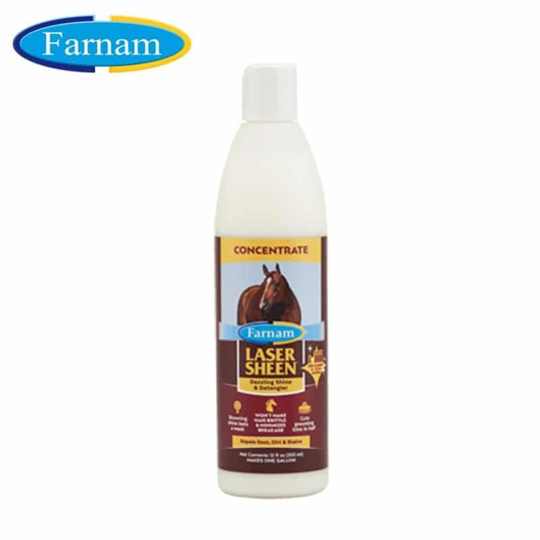 Limpador de pêlo de cavalo - concentrado Farnam Laser Sheen 354 ml