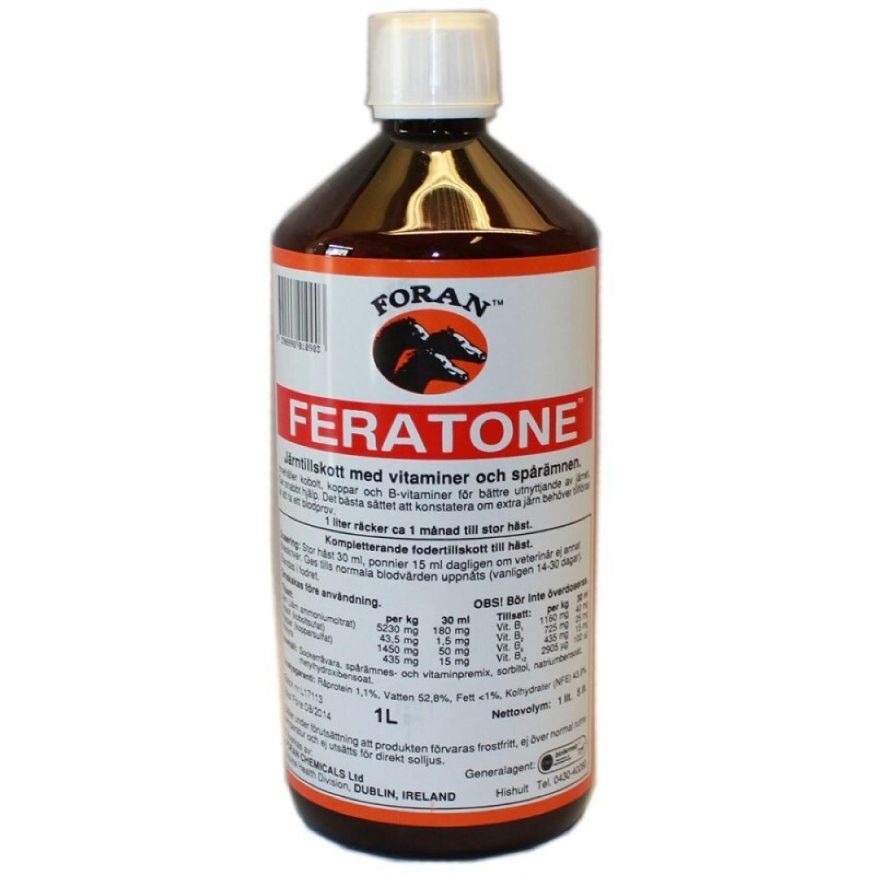 Vitaminas e minerais para cavalos Foran Feratone