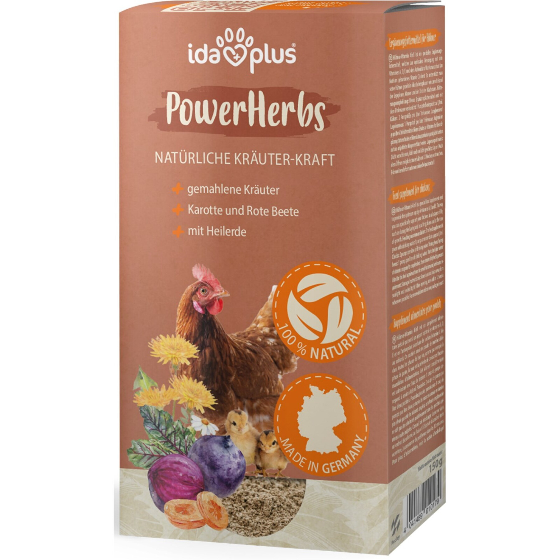 Suplemento alimentar para aves de capoeira Ida Plus PowerHerbs