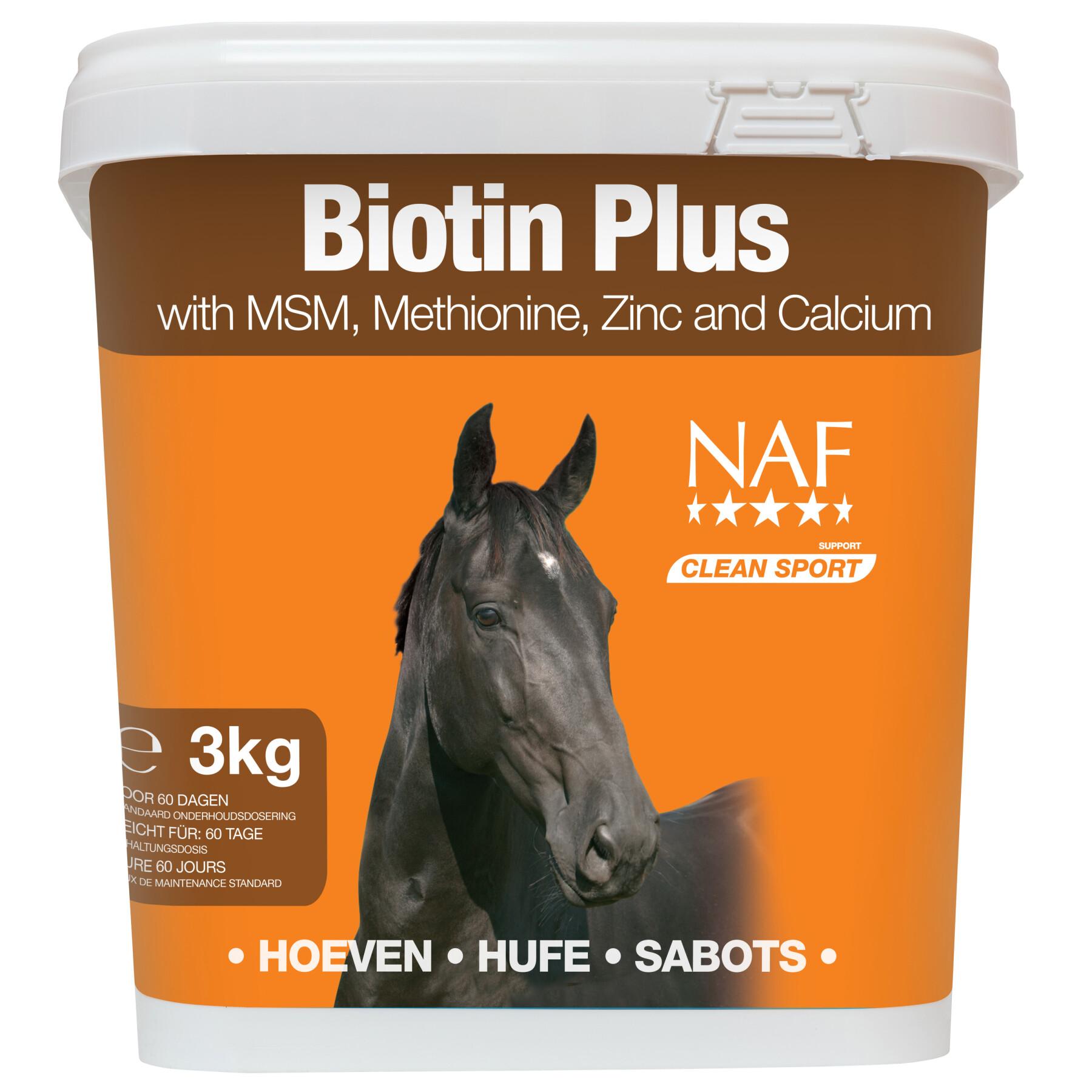 Suplemento alimentar para cavalos NAF Biotine Plus