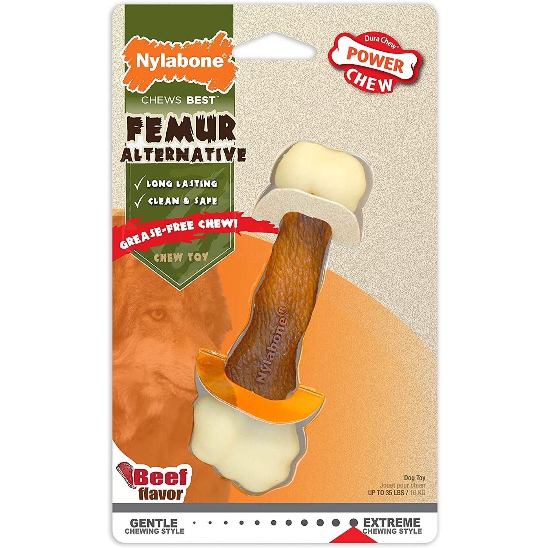 Brinquedo de cão Nylabone Extreme Chew - Femur Beef Flavour L