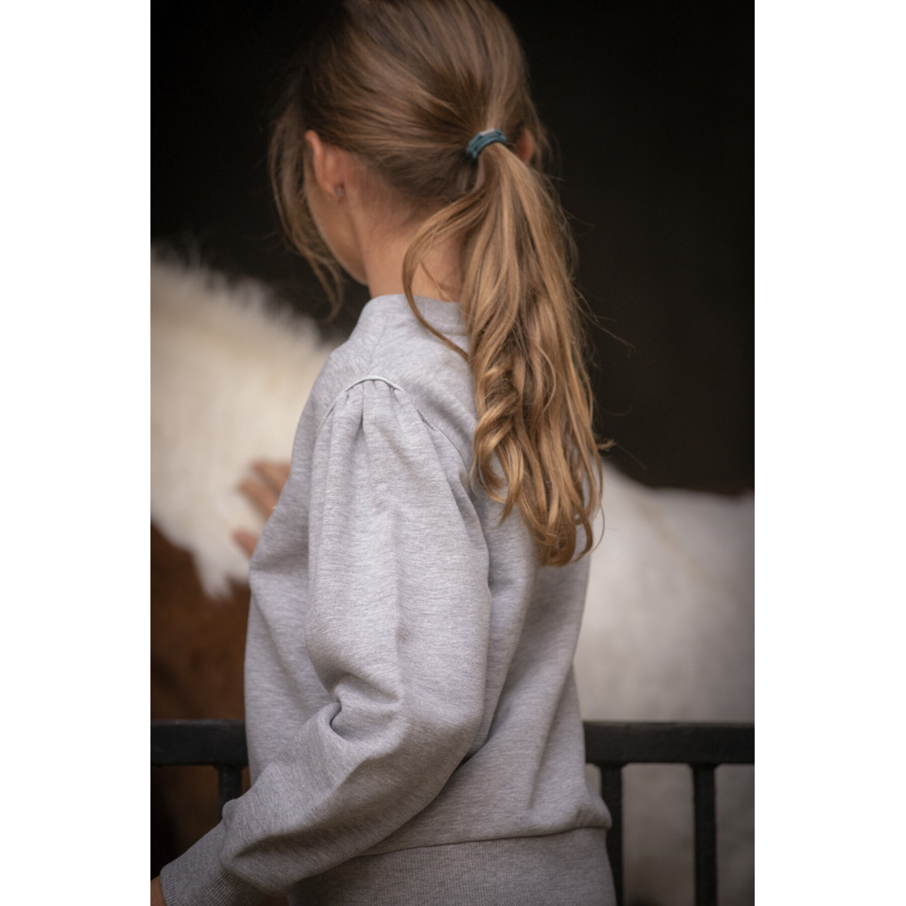 Camisola de equitação para rapariga Pénélope Cassou
