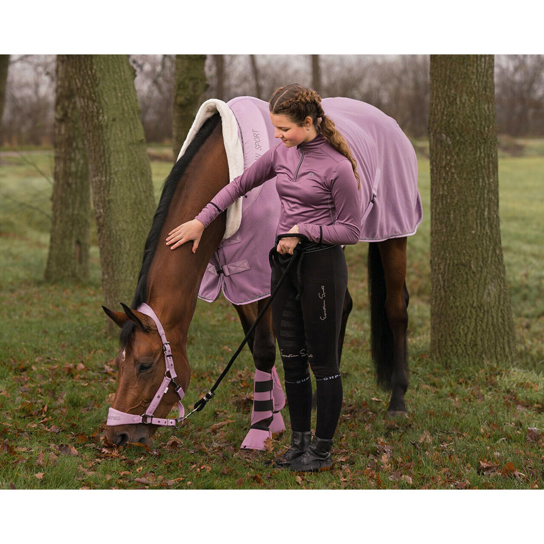 Perna de cavalo feminina de legging QHP Karley