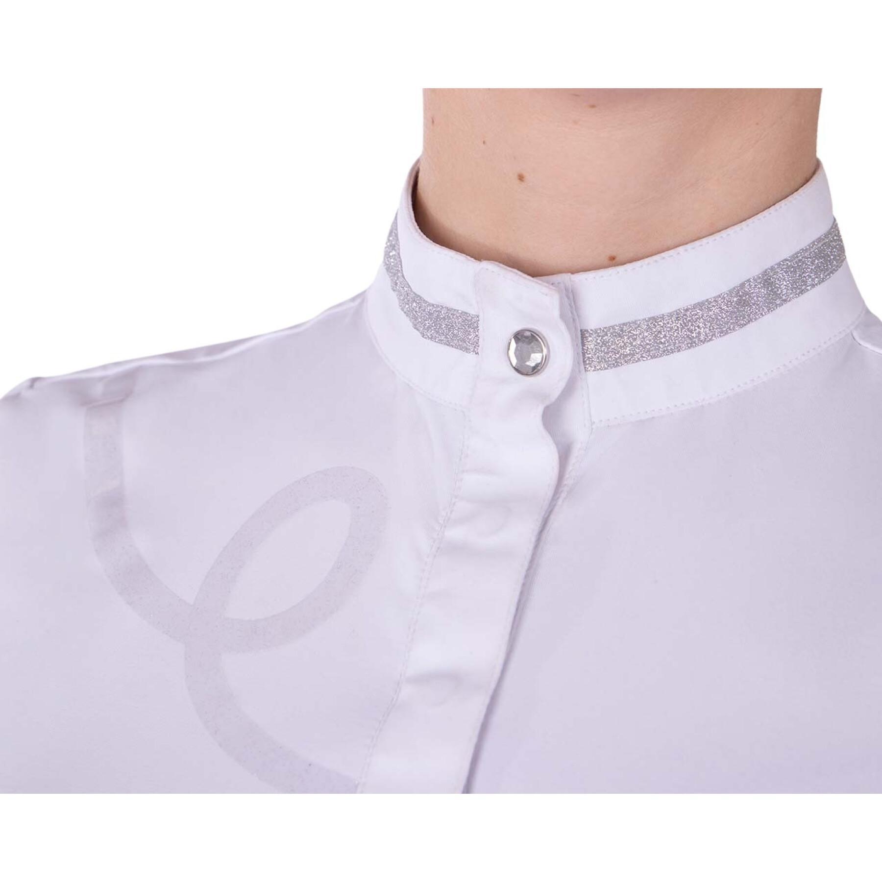 Camisa de manga comprida feminina para montar QHP Fenna