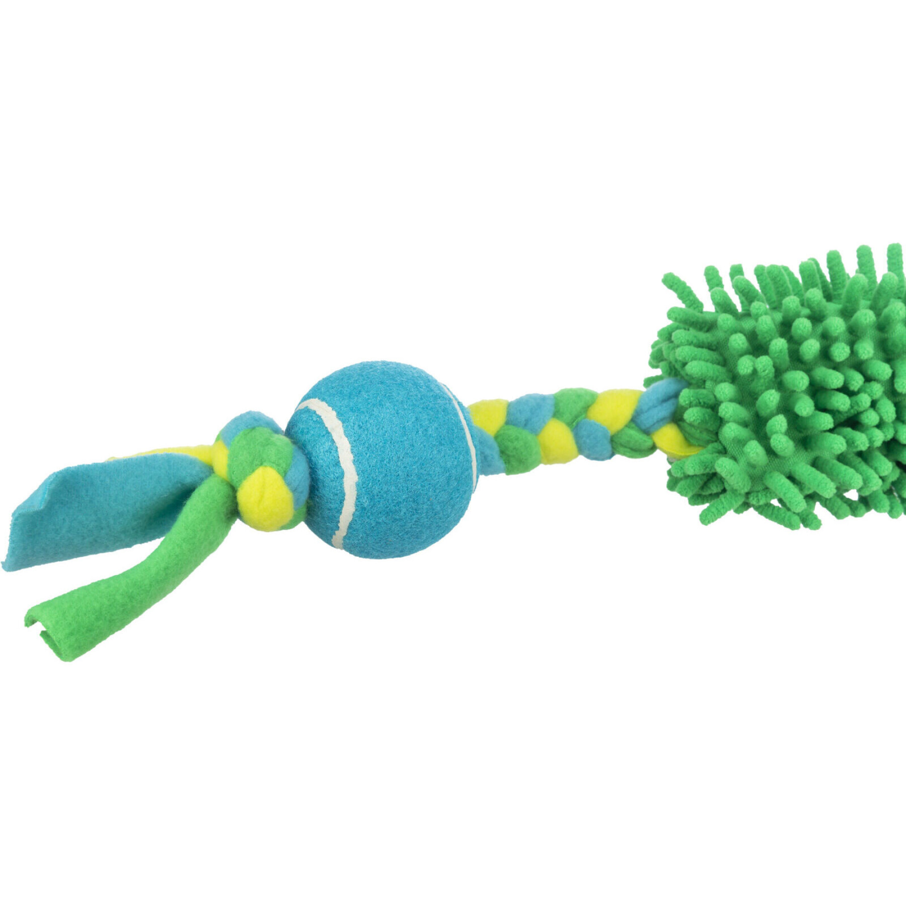 Brinquedo para cães com cordão elástico para puxar com bola de ténis Trixie (x2)