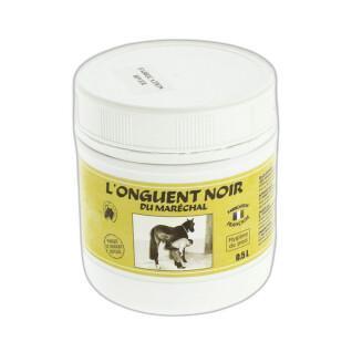 Cuidados com os cascos dos cavalos La Gamme du Maréchal Onguent noir - Pot 500 ml