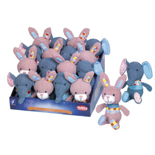 Brinquedos de peluche de elefante e coelho para cães Nobby Pet (x16)