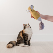 Lagarta de peluche para gatos com catnip D&D Home