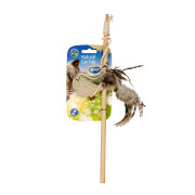Brinquedo de peluche para gatos com cana de pesca Duvoplus