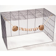 Abrigo para roedores Ebi Coconut avec échelle et corde Globehouse
