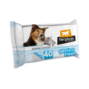 Toalhetes de limpeza marinhos para cães e gatos Ferplast Genico Fresh (x40)