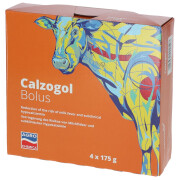 Conjunto de 4 suplementos alimentares de cálcio em bolus para bovinos Kerbl Calzogol
